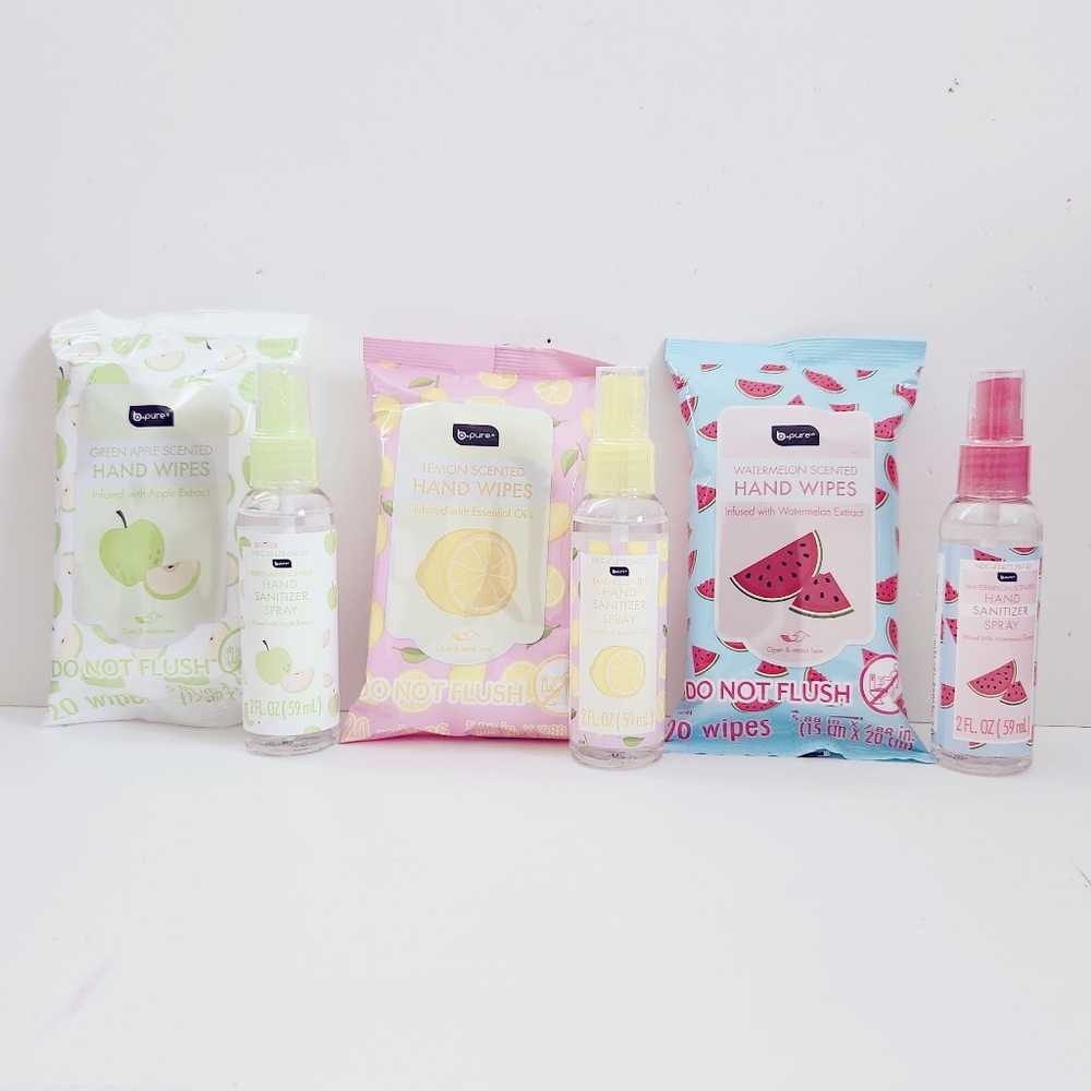 B Pure Hand Wipes and Sanitizer Set
